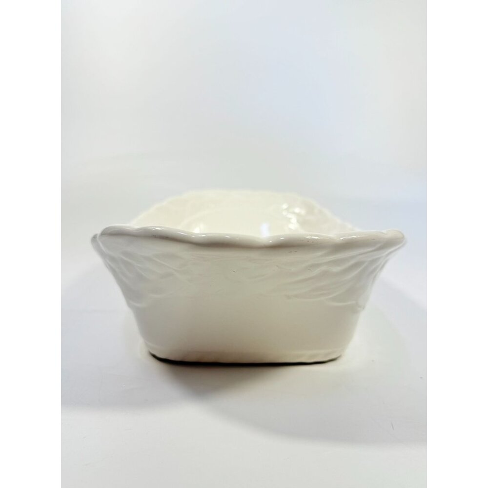 Ironstone White Serving Dish Bowl Oblong Braided Band Vintage Japaan Ceramic - Picture 7 of 16